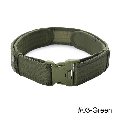 Men Army Style Combat Quick Release Tactical Belt Fashion Canvas Waistband Outdoor Sports Training Hunting Hiking Durable Belts