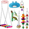 Toys Standing Bell Swing Toy Parrot Bird Combination For Accessories Bite Articles Ball Pet Training