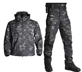 Military Uniform Fleece Russian Camo Tactical assult combat uniform Men Outdoor Working Clothing Army Uniform Hunting Clothes