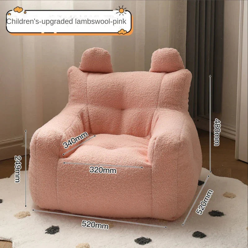 Children's Sofa Reading Book Corner Arrangement Baby Lazy Sofa Stool Sitting on The Ground Little Boy Cute Baby Small Sofa Chair