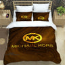 M-Michael-Kors logo printed Bedding Sets exquisite supplies set duvet cover bed comforter set bedding set luxury birthday gift