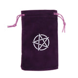 1PCS  Velvet Tarots Oracle Cards Storage Bag Runes Constellation Witch Divination Accessories Jewelry Dice Bag Drawstring Pouch