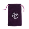 1PCS  Velvet Tarots Oracle Cards Storage Bag Runes Constellation Witch Divination Accessories Jewelry Dice Bag Drawstring Pouch