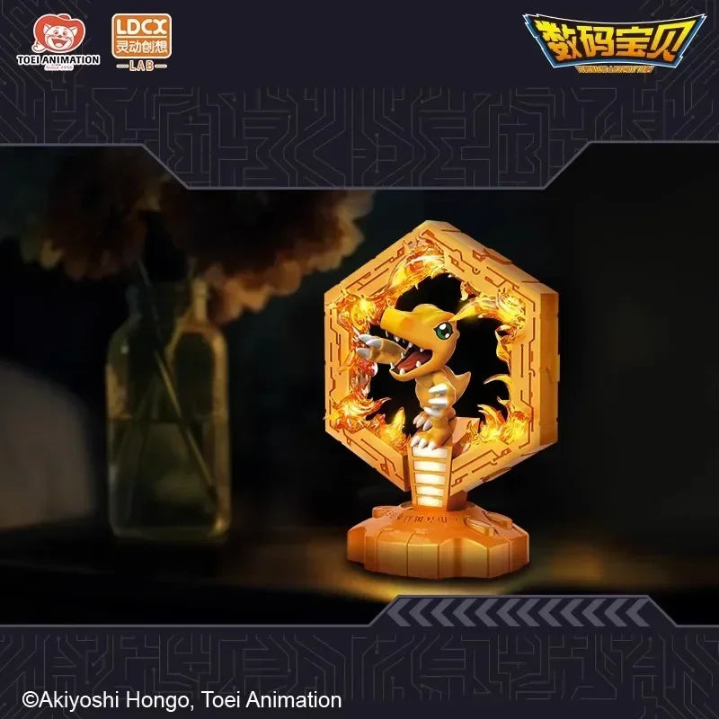 Derivatives Agumon Gabumon Night Lamp Digimon Adventure Anime Figure Animation Kawaii Light Desktop Decoration Christmas Gift