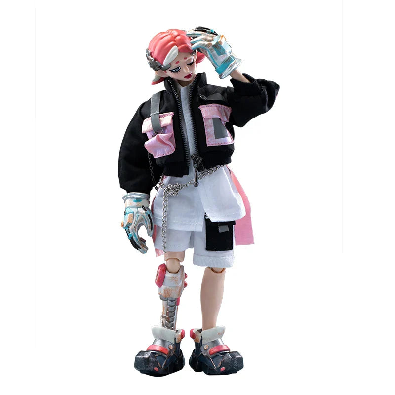 21cm Anime Warrior Doll Action Figurine Model Toys Kits Short Hair  Action Figure Figurine PVC Collection Model Doll Toys