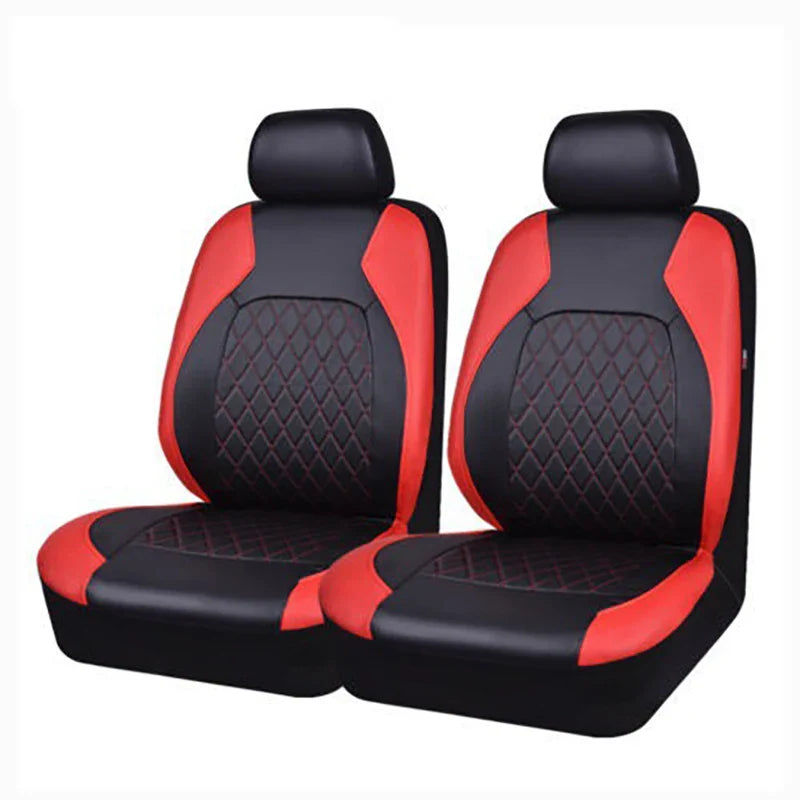 Hot selling high-end pu Car Interior with 5/2Pcs Quilted Leather Thread Pressing Seat Covers Airbag Compatible Breathables Tools