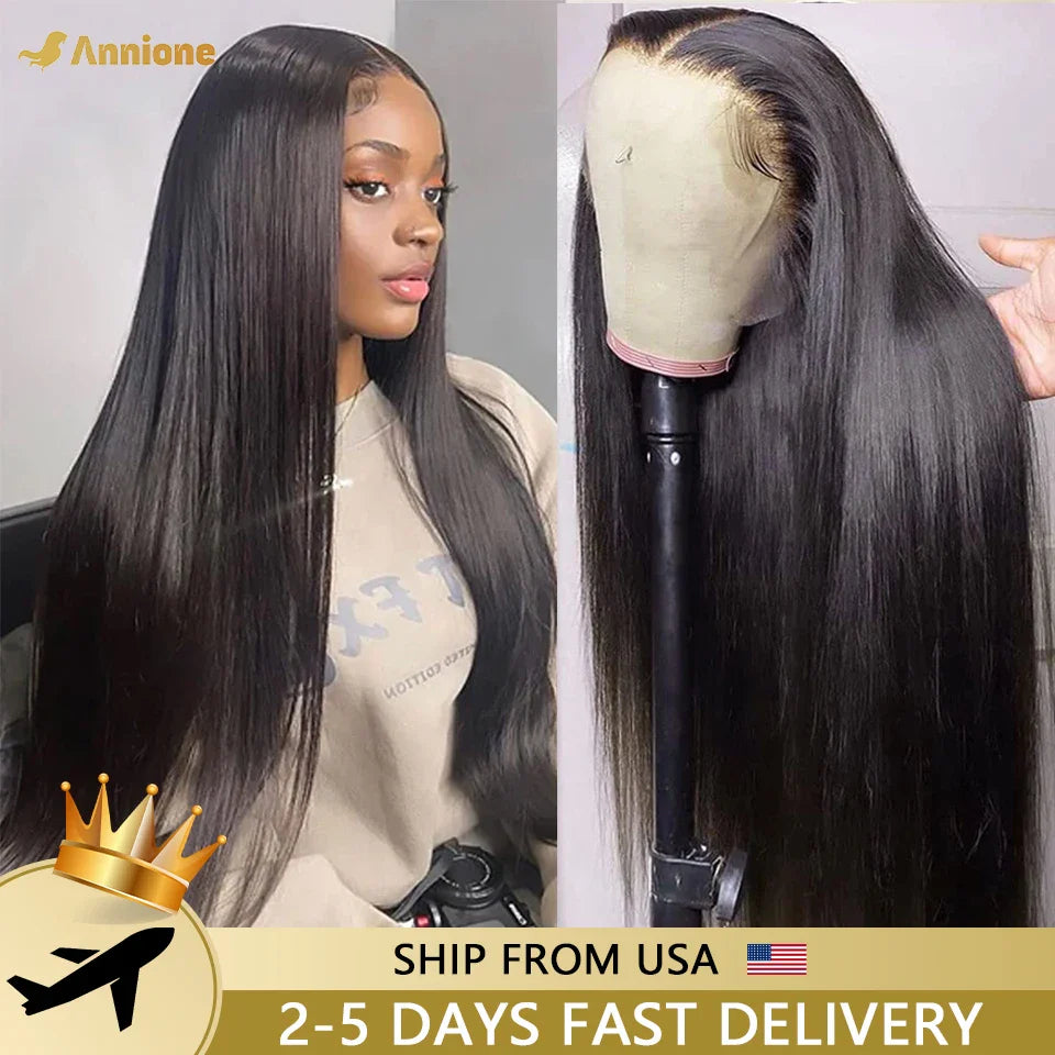 30 Inch Straight Wigs Human Hair 13x4 Transparent HD Lace Front Human Hair Wig Cheap On Sale Clearance Brazilian Hair For Women