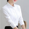 White Shirt Woman 6XL Plus Size Blouse Office Lady Pink Shirt Long Sleeve Women Shirts and Blouss Korean Fashion New Ladies Tops