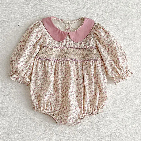 Baby Girls Clothing Autumn Spring Infant Baby Girls Jumpsuit Long Sleeve Cotton Embroidery Newborn Baby Girls Bodysuits