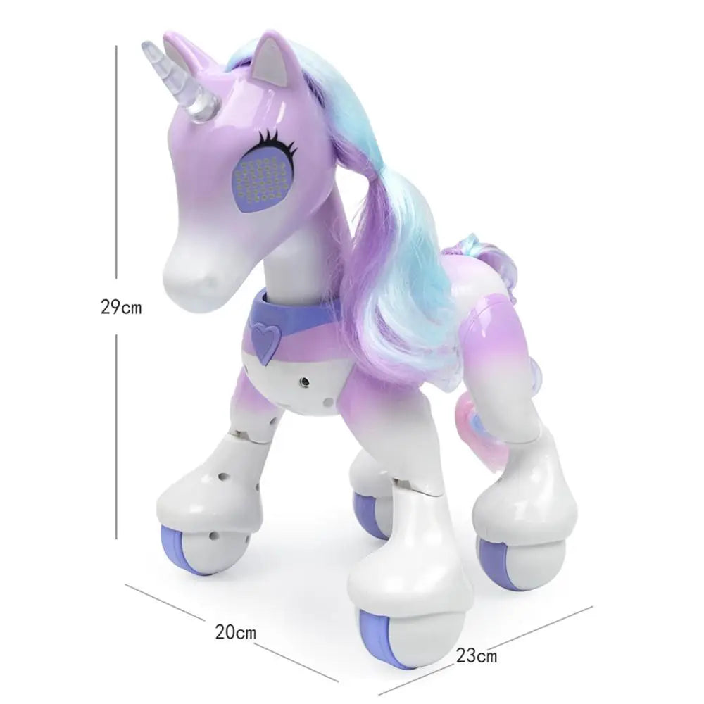 KaKBeir Creative Remote Control RC Horse Unicorn Robot Cute animal Intelligent Induction Electric Model Pet robotics Kids toys