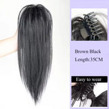 Aosiwig Synthetic Claw Ponytails Wig Long Pony Tail Extensions Natural Black Brown Curly Straight Fake False Hairpiece For Women