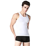 100% Cotton Mens Sleeveless Tank Top Solid Muscle Vest Undershirts O-neck Gymclothing Tees Whorl Tops Tank Tops