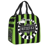 Beetlejuice Sandworm Insulated Lunch Bag for Women Portable Tim Burton Horror Movie Cooler Thermal Lunch Box Work Picnic Bags