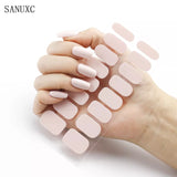 Sanuxc Summer Nail Sticker High Quality Use 100% Nail Gel Polish Sticker Accept Spot Nail Art Stickers for Nails Manicure Set