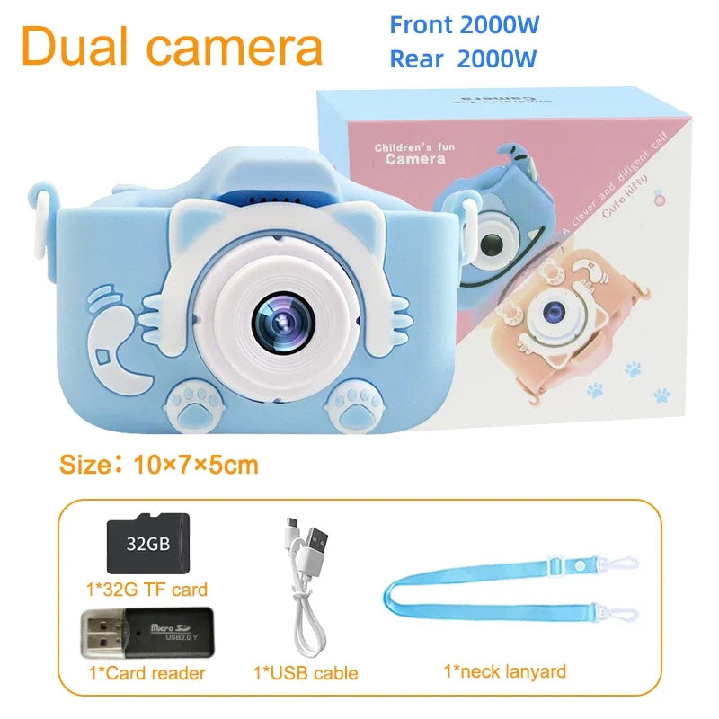 Child Camera Toy 1080P HD Screen Outdoor Toys for Girls Boys Chirstamas Gifts Mini Children camera Digital Camara Fotos Infantil