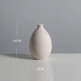 Nordic White Tabletop Vases Ceramic Flower Vase Living Room Decoration Home Pottery and Porcelain  Pot Living Room Decoration