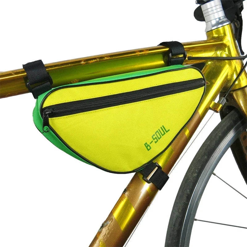 Front Tube Frame Bags Waterproof Outdoor Triangle Electric Scooter Tricycle Bag Yellow/Red/Blue/Black Motorcycles Parts