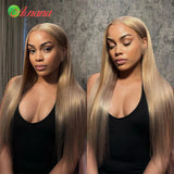 Light Ash Blonde Colored Glueless Wear Go 13x4 Lace Frontal Wig Body Wave Human Hair Honey Blonde 5x5 Lace Closure Wig For Women