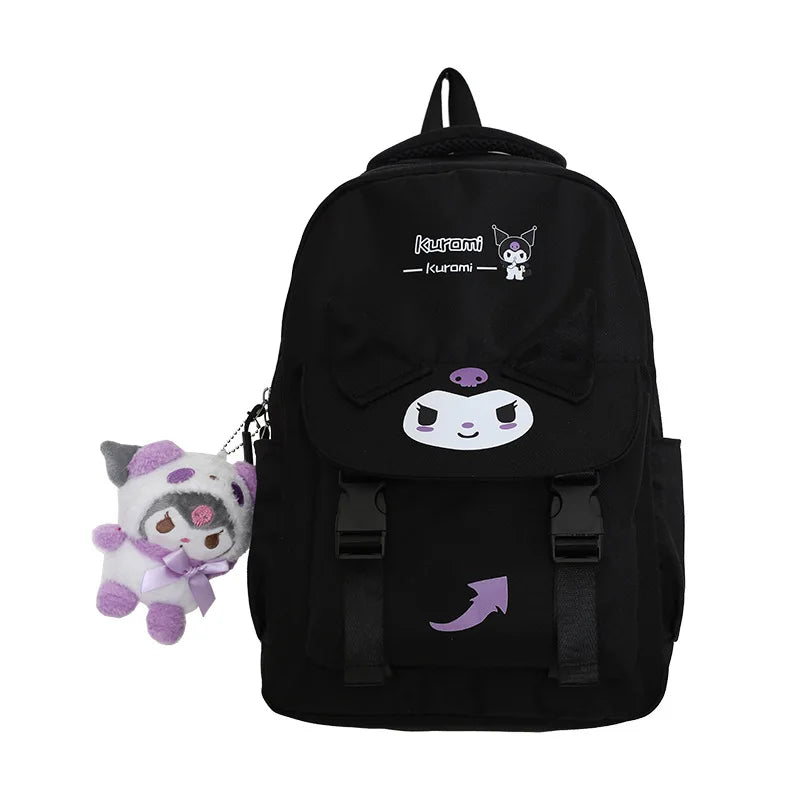 New Sanrio Bag Cartoon Kuromi Cinnamoroll My Melody Student Backpack Sanrio Leisure High capacity School Bag Birthday Gifts