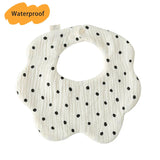 New Thickened 7 Layers Cotton Waterproof Baby Bibs Cute Print Saliva Towel Newborn Burp Cloths for Boys Girls Feeding Drool Bib