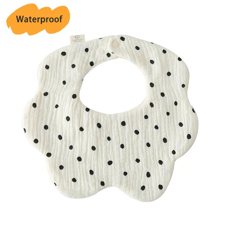 New Thickened 7 Layers Cotton Waterproof Baby Bibs Cute Print Saliva Towel Newborn Burp Cloths for Boys Girls Feeding Drool Bib