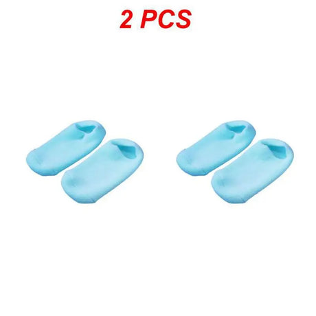 1~4PCS Reusable SPA Gel Socks Moisturizing Whitening Exfoliating Velvet Smooth Beauty Foot Care Silicone Socks Feet Care