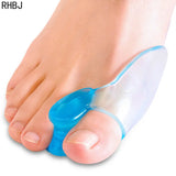 2Pcs Silicone Gel Thumb Corrector Bunion Foot Toe Hallux Valgus Protector Separator Finger Straightener Adjuster Foot Care Tool