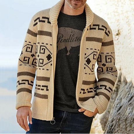 Winter Men Knitted Sweater Harajuku Cardigan Casual Sweatshirts Male Thermal Coat Slim Jacket Knit Jumper Sweaters Man Clothes