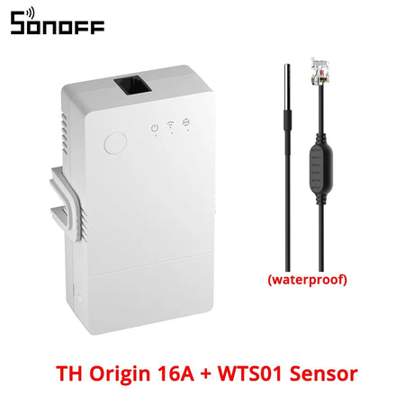 Sonoff TH16 Smart Wifi Switch Monitoring Temperature Humidity Wifi Smart Switch Home Automation Kit Works With Alexa Google Home