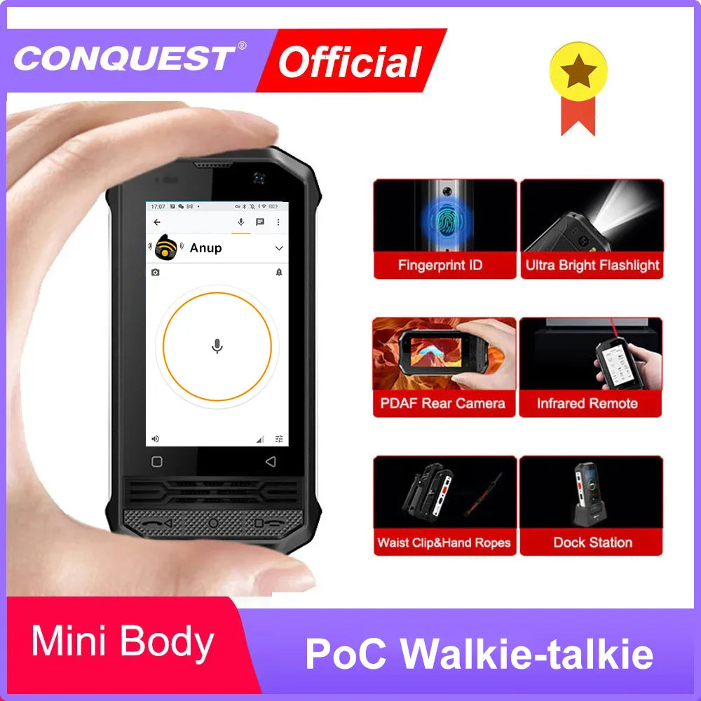 2024 Upgrade CONQUEST F2 Mini IP68 Celulares Rugged Smartphones NFC Android  Unlocked Movil Global Movil