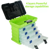 27x17x26cm 4-layer Multifunctional Fishing Gear and Bait Storage Tool Box Accessories Fishing Tackle Fishing Equipment