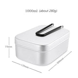 Outdoor Camping Tableware Aluminum Tourist Lunch Box Portable Mess Tin  BBQ Picnic Cookware Bowl Pan with Lid Equipment