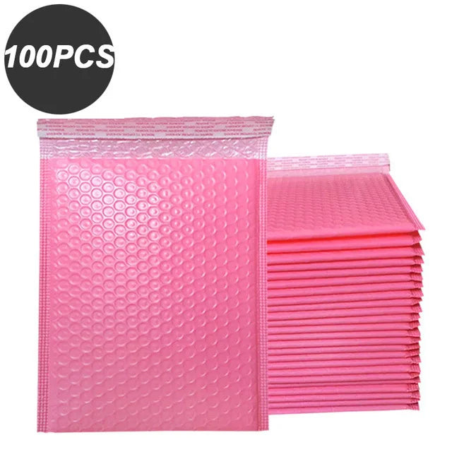 100 Pcs Black Bubble Mailer Bubble Padded Mailing Envelopes Mailer Poly for Packaging Self Seal Shipping Bag Bubble Padding