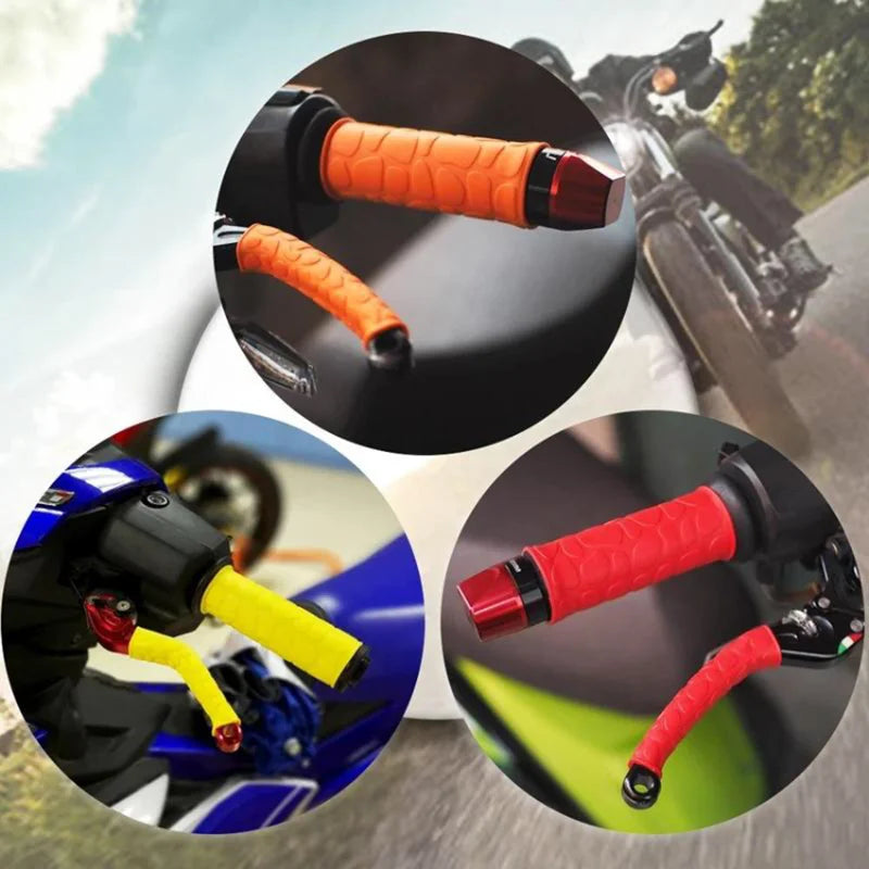 4Pcs Non-slip Rubber Grip Glove Motorcycle Handle Cover Universal Heat Shrinkable Grip Cover Sleeve Handlebar Covers