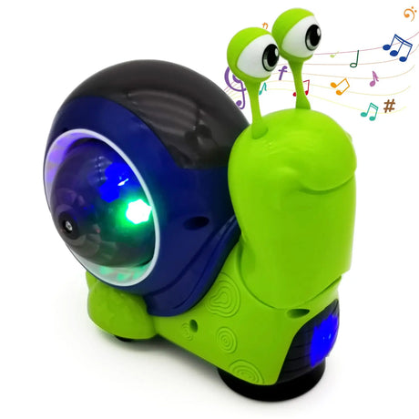 Children Toy Crawling Crab Walking Dancing Electronic Pets Robo Hermit Crab Snail Glowing With Music Light Baby Toddler Toy Gift