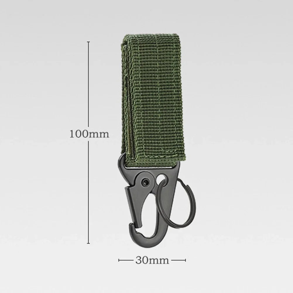 1PC Tactical Hanging Buckle Nylon Belt Hook Buckles Outdoor Climbing Camping Tools Accessories Carabiner Keychain