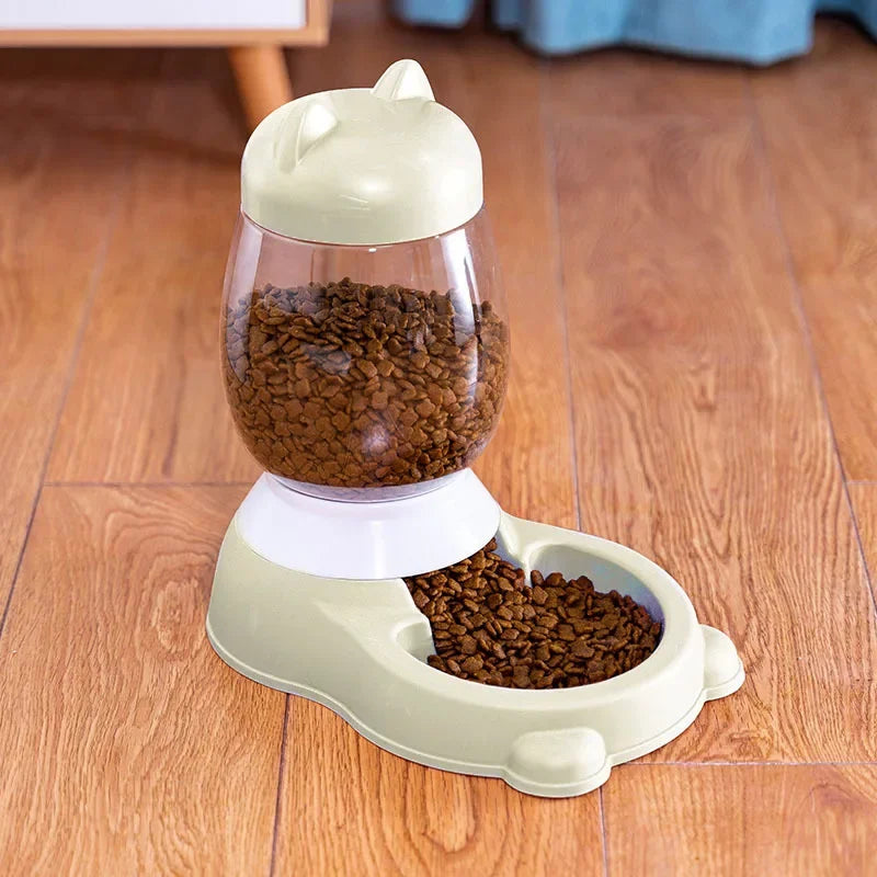 2.2/2.5L Dog Food Water Bowl Automatic Feeder Dispenser for Cat Dog Large Capacity Pet Drinking Bowl Cat Supplies