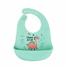 Waterproof Baby Bibs Baby Stuff Cute Cartoon Dinosaur Printed Kids Bib Girl Boy Adjustable Soft Silicone Bib Baby Feeding Stuff