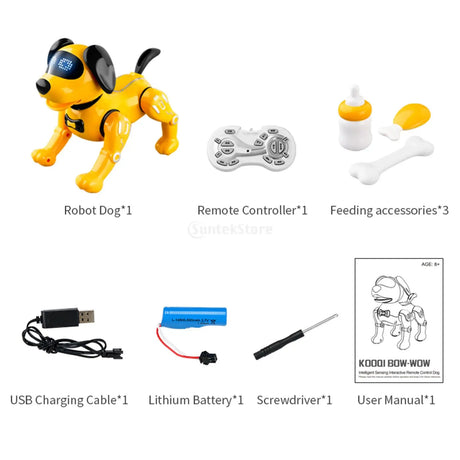 RC Robot Dog Electronic Walking Dancing Dog Intelligent Touch Remote Control Pet Dog Toy for Children's Toys Boys Girls Gifts