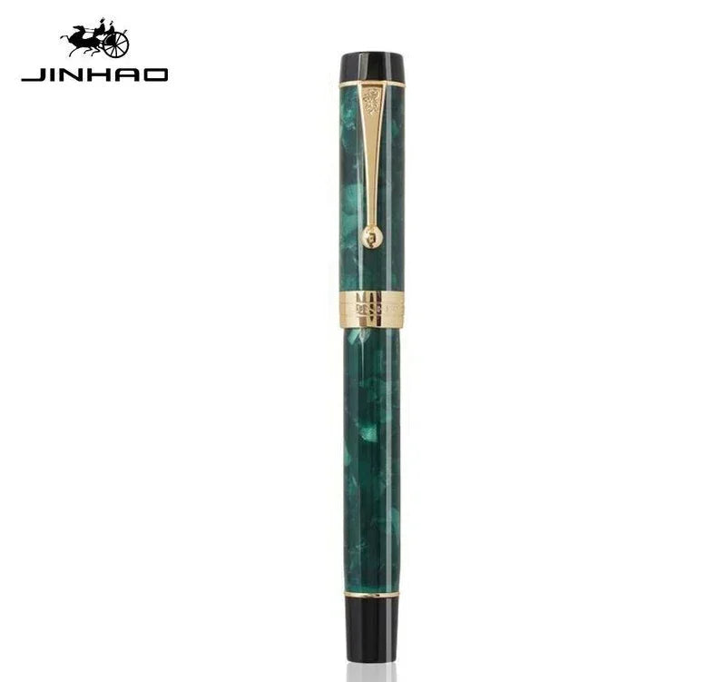 Jinhao 100 Fountain Pen Transparent Color Resin luxury Pens M/F/EF/1.0mm Extra Fine Nib Office School Supplies Stationery Gift