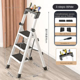 Folding Ladder Carbon Steel Protable Ladder Chair Strong Load-Bearing Kitchen Step Ladder Stool For Home Escada Step Ladders