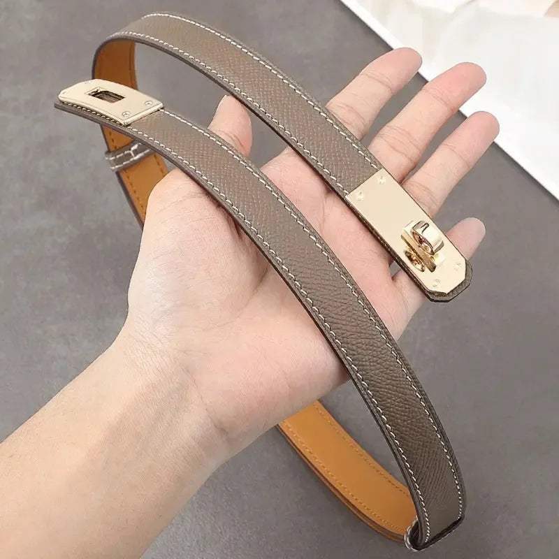 High Quality Ladies Girls Leather 1.8cm Designered Women Belts Buckle Dress Jeans Trench Waistband Belt for women party belt