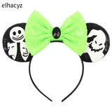 10Pcs/Lot New Colors Mouse Ears Headband Women Festival Party Cosplay Hairband Girls Gift Kids DIY Hair Accessories Wholesale