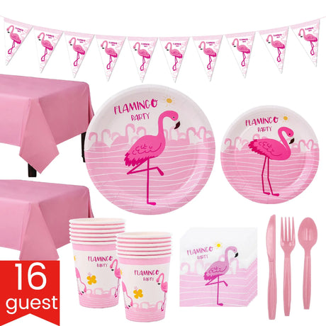 Flamingo Tableware for Birthday Decoration,Knife,Fork and Spoon,Dinner Set,Disposable Kitchenware,Table Decoration & Accessories