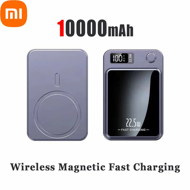 Xiaomi 100000mAh Wireless Magnetic Power Bank Magsafe50000mAh Wireless Fast Charging Thin Portable Waterproof Free Shipping