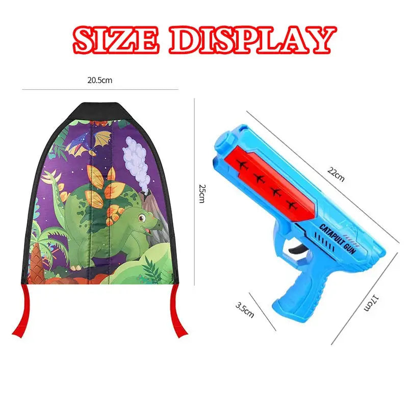 2023 Kids Slingshot Kite Windless Flight Rubber Band Catapult Toy  Launcher Outdoor Catapult Kite Toys for Boys Christmas Gift