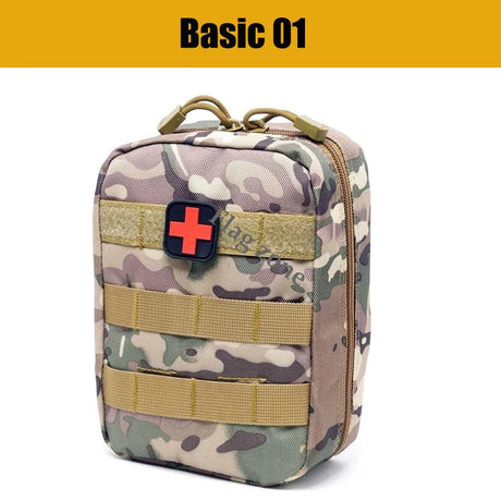 Tactical Molle First Aid Kit Survival Bag Emergency Pouch Military Outdoor Travel Waist Pack EDC Hunting Camping Lifesaving Case