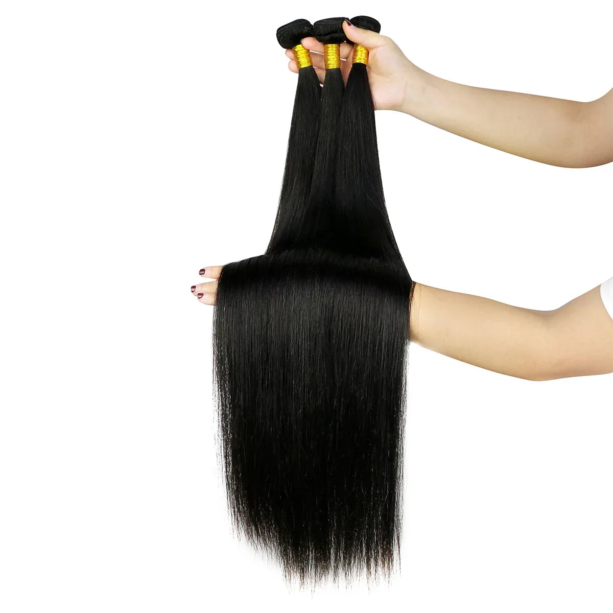 SPARK 12A Brazilian Straight Human Hair Extension 1B Natural Black Color 100% Human Hair Weave Bundles 8-30inch Remy Hair