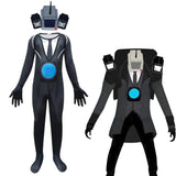 Skibidi Toilet Cosplay Costume TV Man Camera Man Costume Game skibidi dop yes yes yes toilet Halloween Jumpsuit Party Costumes