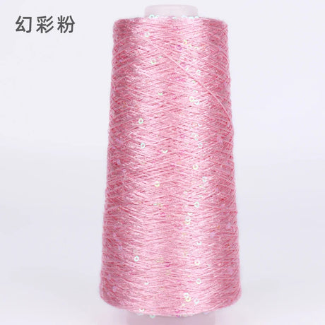 500G Glitter FancyYarn Sequin  Hand Crochet Thread Knitting Clothes Needleworkyarn With Sequins Knitting Yarn Needlework Sequins